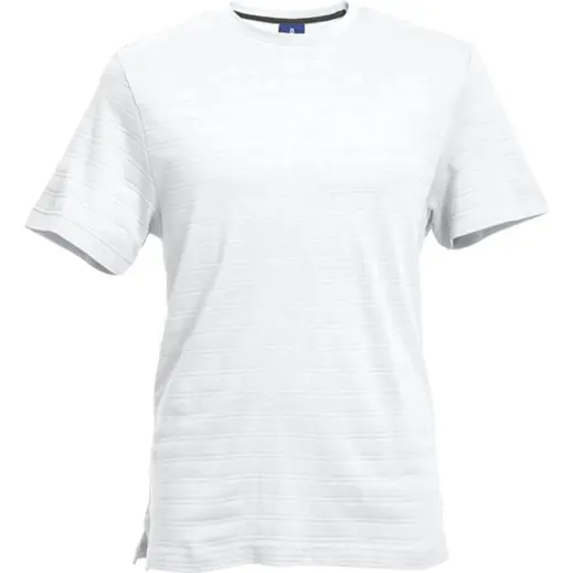 170g Pique Knit Jacquard White